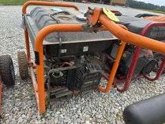 Generac GP 8000 Generator, Hours Unknown, Welding On Handle, Air Cleaner Filter And Panel Missing, Parts Or Project Machine.