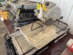 Florcraft  Tile Saw on Stand, sump pump not included, does run,