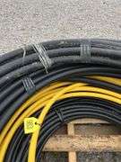 Partial Rolls of Black Pipe and Yellow Gas Pipe, 3/4”, 1.5”, Gas Pipe 1.25” and 3/4”