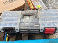 Bosch Tool Box with Hand Tools, Screwdrivers, Torpedo Level, Wrenches, Adjustable Wrench, Chalk Line, C-Clamp, 18” Bolt Cutter, File And More, (2) Truck Mirrors GM Part# 15172059, And More