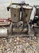 AST GMP-50 2 part caulk/epoxy gun machine, pots in need of deep clean, electric, unknown condition