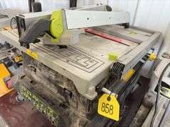 Rockwell Model RK7241S Table Saw, 10’’, Stand included, mitre square, fence, does run,