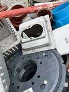 Pallet of Floor Drains, Round and Square, Plastic, Aluminum, Metal