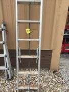 Louisville Aluminum Extension Ladder, 24’, good steps and rails,
