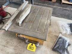 Workforce Tile Cutter THD550, fence, diamond cutting blade, does run,