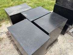 (4) 2 Drawer File Cabinets, one drawer front is damaged