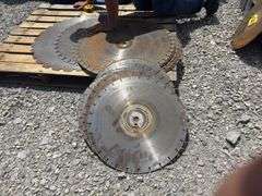 Concrete Saw Blades, (1) 17”, (8) 17”-19”, (10) 26 1/2” , (1) 30” Diameter