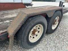 (TITLE) Corn Pro Pintle Hitch Trailer, 84” Wide 20’ Long, 7.50R16LT Tires, 8 Hole Rims, Fair To Good Wooden Deck, Tread Plate Fenders,