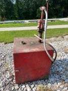 50 Gallon Transfer Tank With Manual Pump And Nozzle