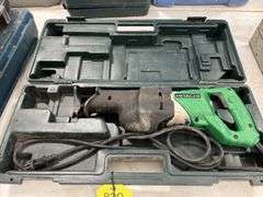 Hitachi Corded Reciprocating Saw, Model CR 13V2, 120V 10A, Case, Saw Works As It Should