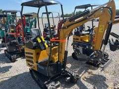 Unused AGT MX12RX Mini Excavator, RATO, 15 HP Gas Engine, Pilot Control System, 16” Bucket, 3 Replaceable Teeth, Adjustable Mechanical Thumb, 35.5” Dozer Blade, 7” Tracks, Auxiliary Hydraulics On Boom, Rear Door To Work On Engine, Light On Boom