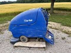 (3) Clarke Floor Scrubbers, Encore S Class, All 3 Appear to Be Parts or Projects, Comes With 2 Chargers, No Batteries in Any Scrubbers, Not All Parts Are Included