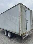 (TITLE) 8’ X 16’ Office Trailer, Air Conditioner, Desk Filing Nests, Entry Stairs, New Spare Tire, Rolling Desk Chairs And More,