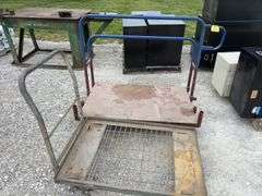 (2) 4 Wheel Carts, all hard wheels, 30” wide x 48” long,