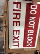 (3) Emergency Eye Wash Station; (3) Bradley Sye Wash Station; (2) Emergency Lighting Battery Unit; (2) boxes of Signs for Do not Block Fire Lane;