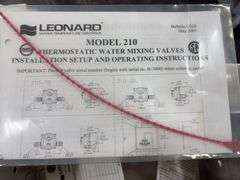 Leonard Model 210 Thermostatic Water Mixing Valve,new in the box