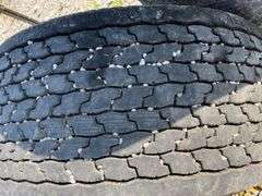 (4) Super Singles, Michelin X One XDN2, 445/50R22.5, Approx 25% Tread, With Rims