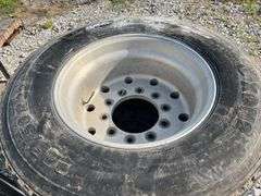 (4) Super Singles, Michelin X One XDN2, 445/50R22.5, Approx 25% Tread, With Rims