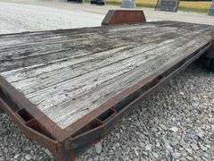 (TITLE) Corn Pro Pintle Hitch Trailer, 84” Wide 20’ Long, 7.50R16LT Tires, 8 Hole Rims, Fair To Good Wooden Deck, Tread Plate Fenders,