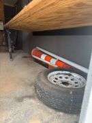 (TITLE) 8’ X 16’ Office Trailer, Air Conditioner, Desk Filing Nests, Entry Stairs, New Spare Tire, Rolling Desk Chairs And More,