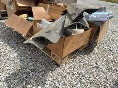 Pallet Of Plumbing Supplies, Toilet Seat , Ice Maker Water Filters, Water Shut Off Valves, 3” PVC Floor Drains, Rain Suits, Aluminum Under Bed Tool Box 18”X 20”X24” And More.