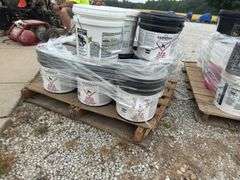 5 Gallon Buckets Of Glue, (2) FRP Adhesive, (11) Vinyl And Plank Adhesive, Stored In A Heated Building.