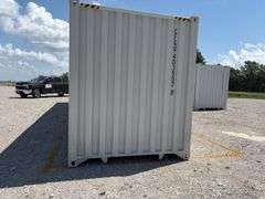 40’ AGT 4 Side Doors and 1 Back Door Container, 40' long x 8' wide,
1 ea. Back Doors measures 102" tall X 92" wide,
4 ea. Side Doors  measures  98" tall X 92" wide,
inside dimension 89” wide,
Tie down anchors on inside of container,
Minor floor scratches on inside, minor damage on left side at bottom at rear of container,
All doors have weatherstripping, 
1 time use,
Has vents on side walls, 
Container # CFGU403507  9