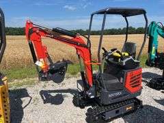 Unused MX15RX Mini Excavator, RATO, 15 HP Gas Engine, Pilot Control System, 7” Tracks, Auxiliary Hydraulics On Boom, Adjustable Mechanical Thumb, Light On Boom, 35.5” Dozer Blade, Back Hatch Opens For Easy Access to Engine, Canopy, 16” Bucket, 3 Replaceable Teeth