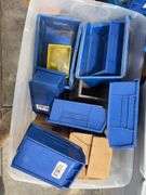 Pipe Hangers, various sizes, copper, galvanized, cast split ring hangers, plastic storage compartments, unistrut pipe clamps,