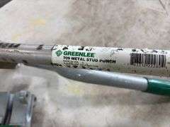 1810 Little Kicker 1/2” EMT Offset Bender, Greenlee 709 Metal Stud Punch 7/8” hole,
