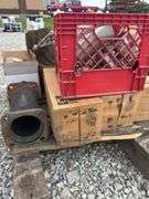 Pallet Of Fasteners, Cast Iron Flanges, Pipe Repair Clamps and More