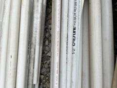 Schedule 40 PVC, 1/2”, 1 1/4”, 3/4”, Several Sticks of Each, Unused and Used