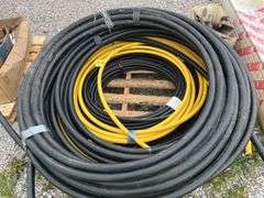 Partial Rolls of Black Pipe and Yellow Gas Pipe, 3/4”, 1.5”, Gas Pipe 1.25” and 3/4”