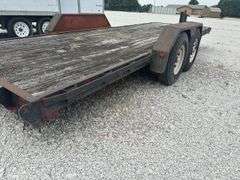 (TITLE) Corn Pro Pintle Hitch Trailer, 84” Wide 20’ Long, 7.50R16LT Tires, 8 Hole Rims, Fair To Good Wooden Deck, Tread Plate Fenders,