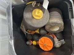 (16+-) Zurn Cast Iron 4” Adjustable Floor Cleanout, Multiple Sizes of Rubber Test Ball Plugs Several Sizes