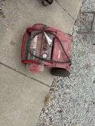 Porter Cable 150psi Air Compressor on wheels, 2 hose connections, does run, no air hose with it,