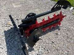 Unused GIYI Skid Steer Trencher, Model GY-TC-38, Trenching Depth 38”, Trenching Width 6”, 28 Teeth, Max Flow 57L/min