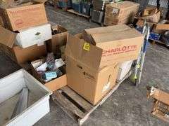 Goulds Water Technology Sink Drain System 12 max amps 1 phase  60hz 115 volts Sump, Effluent and Sewage; Plastic Slop Sink w/legs; handicap walker; plastic tote of various faucets; pvc floor drains;