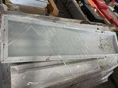 (50+-) Used and Unused 1’x4’ Drop Ceiling Fluorescent Light Fixtures