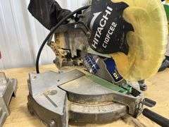 Hitachi 10” Compound Miter Saw, Model C 10FCE2, 120V 15Amp, Saw Works And Runs As It Should