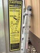 Louisville Aluminum Extension Ladder, 24’, good steps and rails,