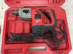 Milwaukee Heavy Duty Hammer Drill, missing Nose Piece that holds bit in, runs,