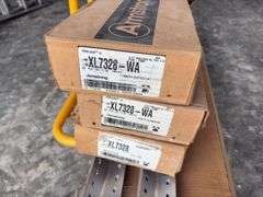 Drywall Cart, Armstrong Drop Ceiling Grid, (2) partial boxes of 12’ main grid, (3) boxes of 2 Tees, 1 1/2 boxes of 4’ tees, white, (12) 2”x2”x10’ galvanized angle