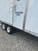 (TITLE) 8’ X 16’ Office Trailer, Air Conditioner, Desk Filing Nests, Entry Stairs, New Spare Tire, Rolling Desk Chairs And More,