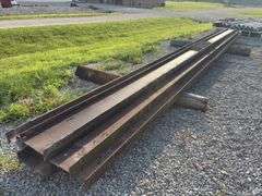 (6) Steel I Beams, 30’ long x 12” tall x 5” w, good and straight, not primed,