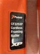 Paslode CF325XP Cordless Framing Nailer, Charger, Battery, Case Missing One Lock