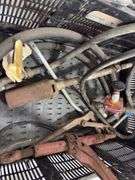 Electrical with 2 quad receptacle boxes with receptacles, Propane Flame Torch, (2) chain Binders, misc hydraulic hose,