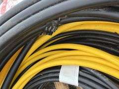 Partial Rolls of Black Pipe and Yellow Gas Pipe, 3/4”, 1.5”, Gas Pipe 1.25” and 3/4”