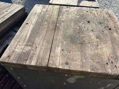 (2) Small Workbench w/2x lumber top,  1 size is 25” wide x 27 1/2” deep X 35 1/2’’tall, other size is 25” wide x 18” deep x 35 1/2” tall, both have steel drawers, steel framing,
