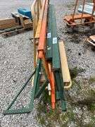 6’ Scaffolding by 24” Wide with One Set of Braces and (2) Different 6’ Uprights 29” Wide With Wheels, Included Is. A Drywall Cart